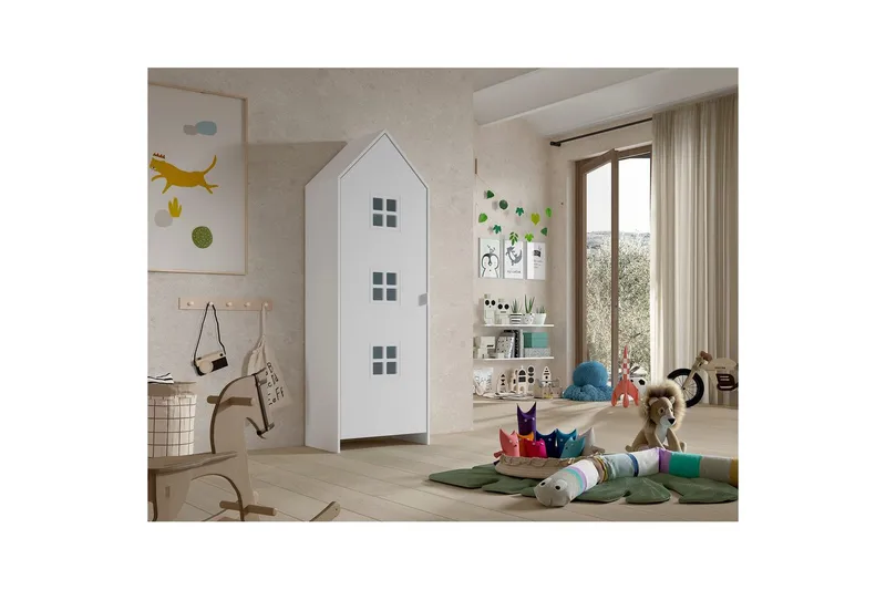 Garderobe Casami Brugge Hvit - Hvit - Oppbevaring - Klesoppbevaring - Garderober & garderobesystem