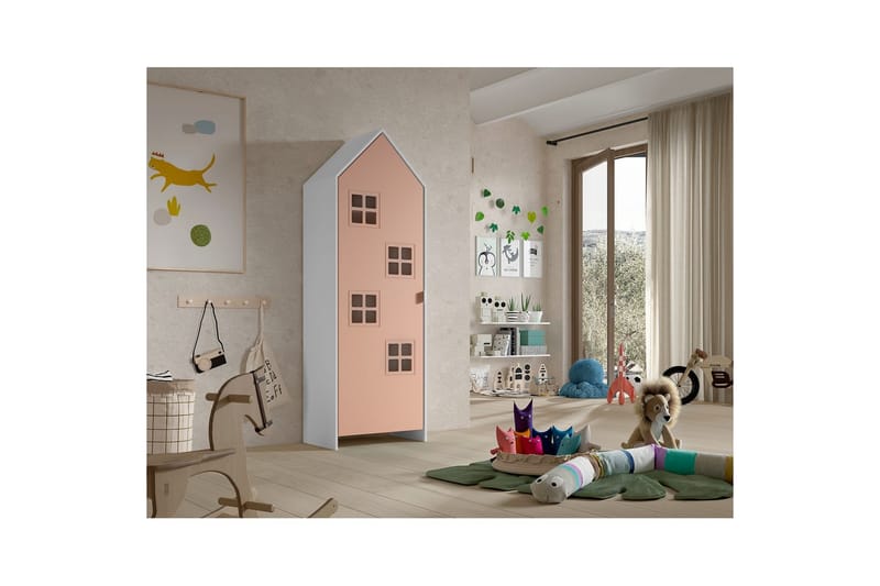 Garderobe Casami Brugge Rosa - Rosa - Oppbevaring - Klesoppbevaring - Garderober & garderobesystem