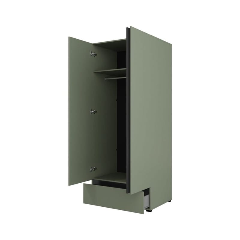 Garderobe Cross S 2 Dører 1 Skuff - Grønn - Oppbevaring - Klesoppbevaring - Garderober & garderobesystem