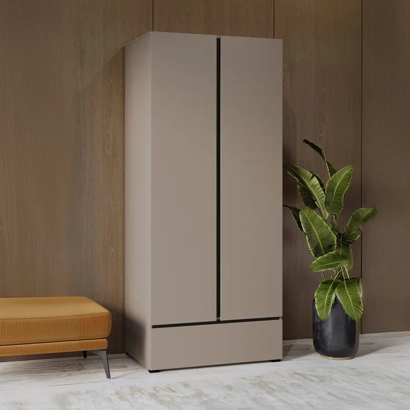 Garderobe Cross S 2 Dører 1 Skuff - Kongo - Oppbevaring - Klesoppbevaring - Garderober & garderobesystem