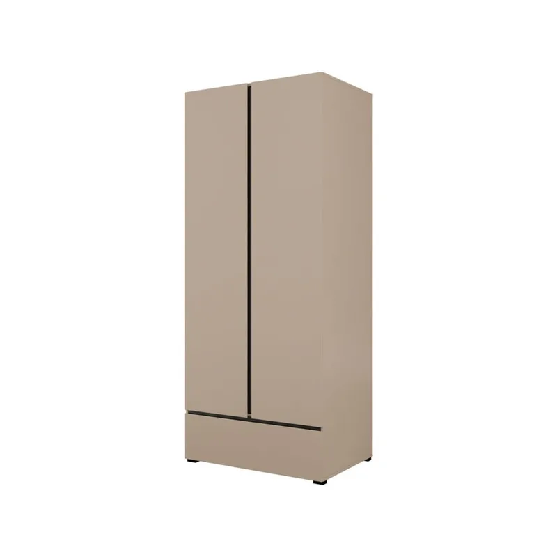 Garderobe Cross S 2 Dører 1 Skuff - Kongo - Oppbevaring - Klesoppbevaring - Garderober & garderobesystem