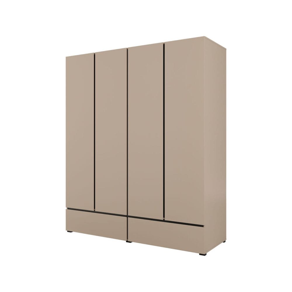 Garderobe Cross S 4 Dører med 2 Skuffer - Kongo