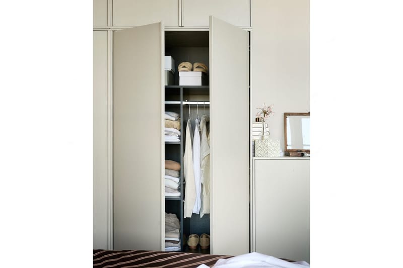 Garderobe Daglig 200x100 cm, Doble dører - 200x100 cm, Doble dører - Oppbevaring - Klesoppbevaring - Garderober & garderobesystem - Garderobeskap & klesskap