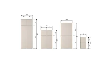 Garderobe Daglig 50x50 cm, Enkeltdør - 50x50 cm, Enkeltdør - Oppbevaring - Klesoppbevaring - Garderober & garderobesystem - Garderobeskap & klesskap