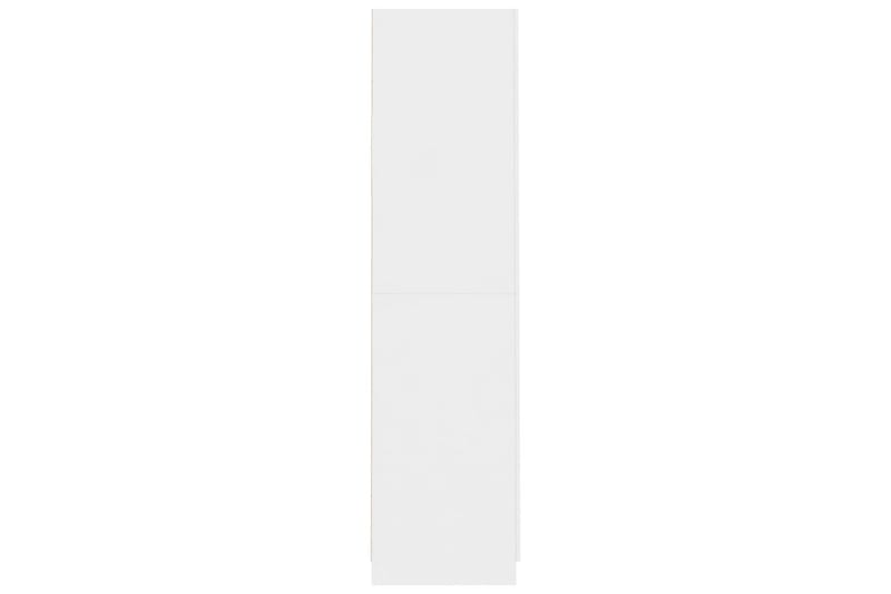 Garderobe høyglans hvit 90x52x200 cm sponplate - Garderober & garderobesystem - Garderobeskap & klesskap