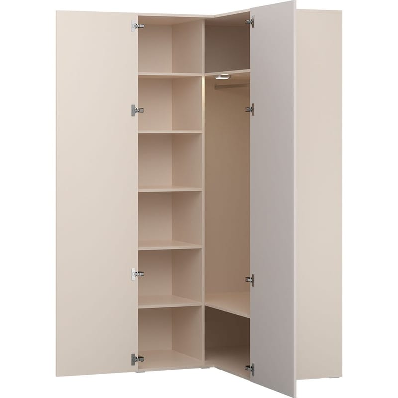 Garderobe Hjørne 4 You Fresh - Sandbeige - Oppbevaring - Klesoppbevaring - Garderober & garderobesystem - Hjørnegarderobe