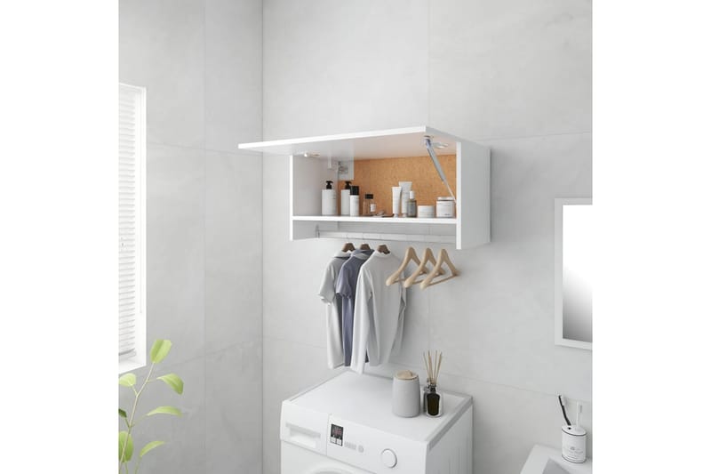 Garderobe hvit 70x32,5x35 cm sponplate - Hvit - Oppbevaring - Klesoppbevaring - Garderober & garderobesystem