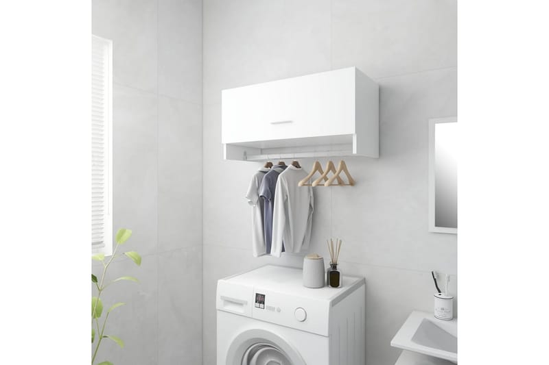 Garderobe hvit 70x32,5x35 cm sponplate - Hvit - Garderober & garderobesystem - Garderobeskap & klesskap