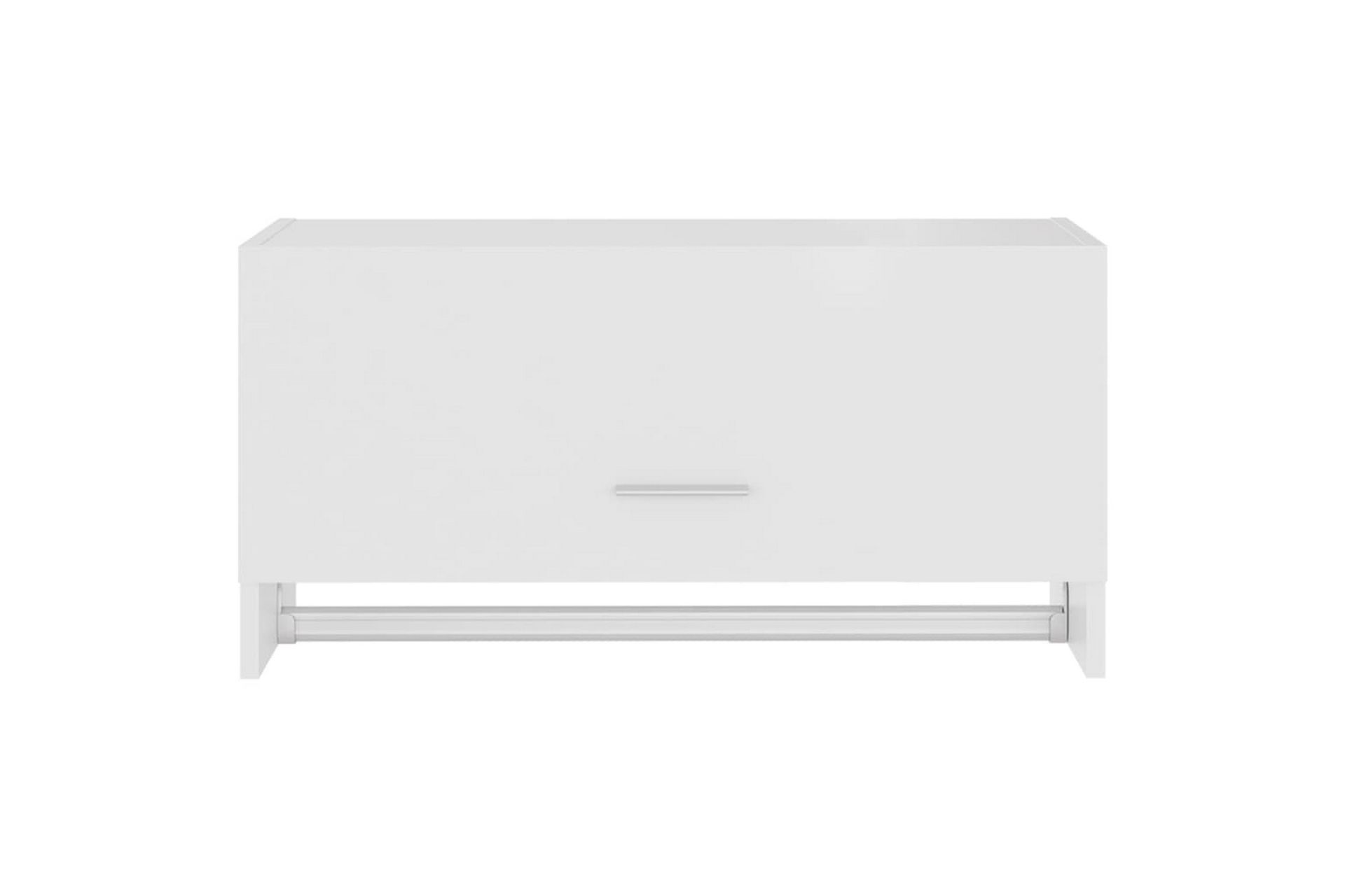 Garderobe hvit 70x32,5x35 cm sponplate - Hvit - Oppbevaring - Klesoppbevaring - Garderober & garderobesystem