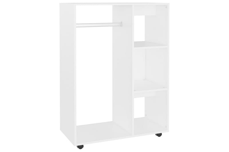Garderobe hvit 80x40x110 cm sponplate - Hvit - Oppbevaring - Klesoppbevaring - Garderober & garderobesystem