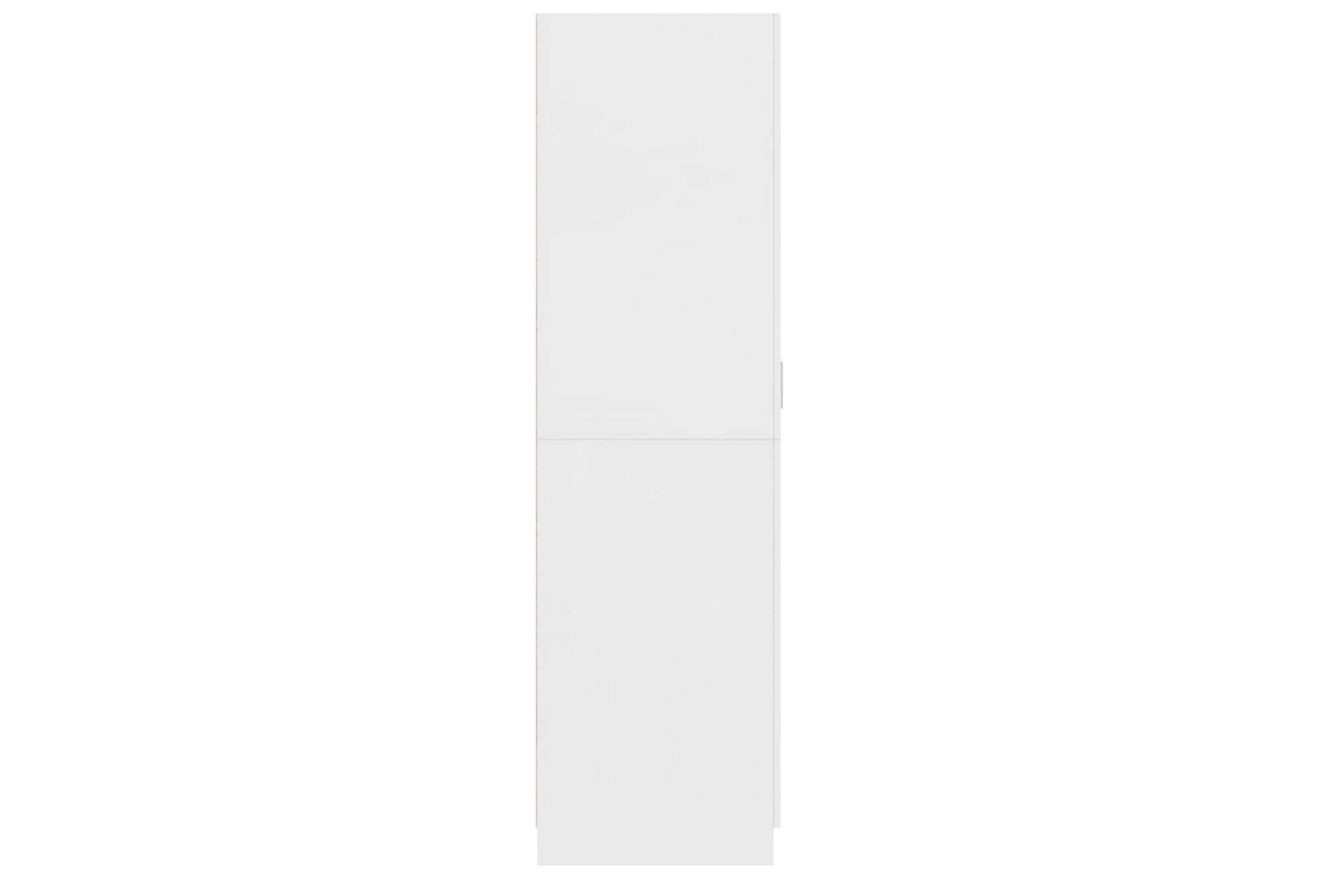 Garderobe hvit 80x52x180 cm sponplate - Oppbevaring - Klesoppbevaring - Garderober & garderobesystem