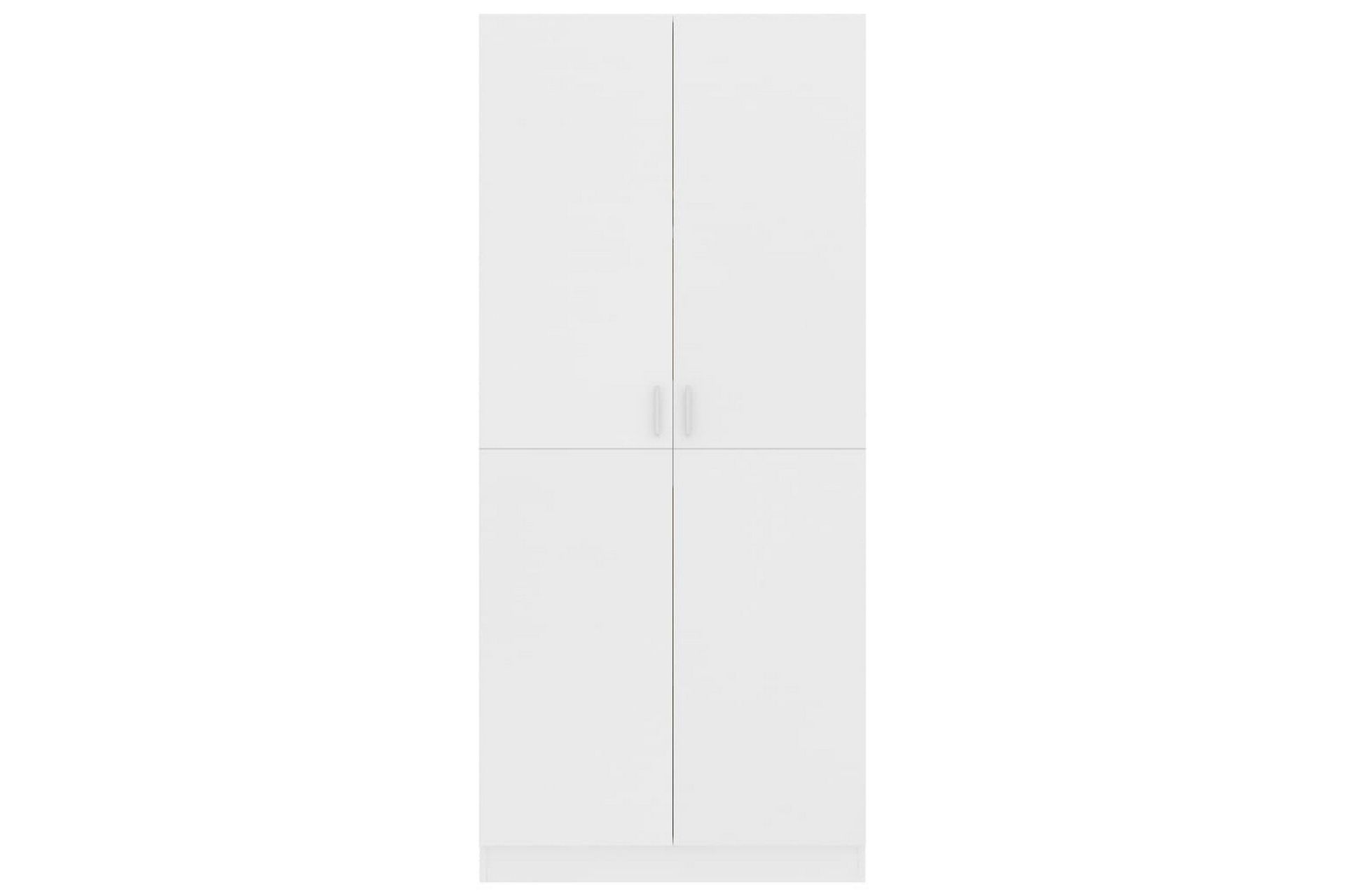 Garderobe hvit 80x52x180 cm sponplate - Oppbevaring - Klesoppbevaring - Garderober & garderobesystem