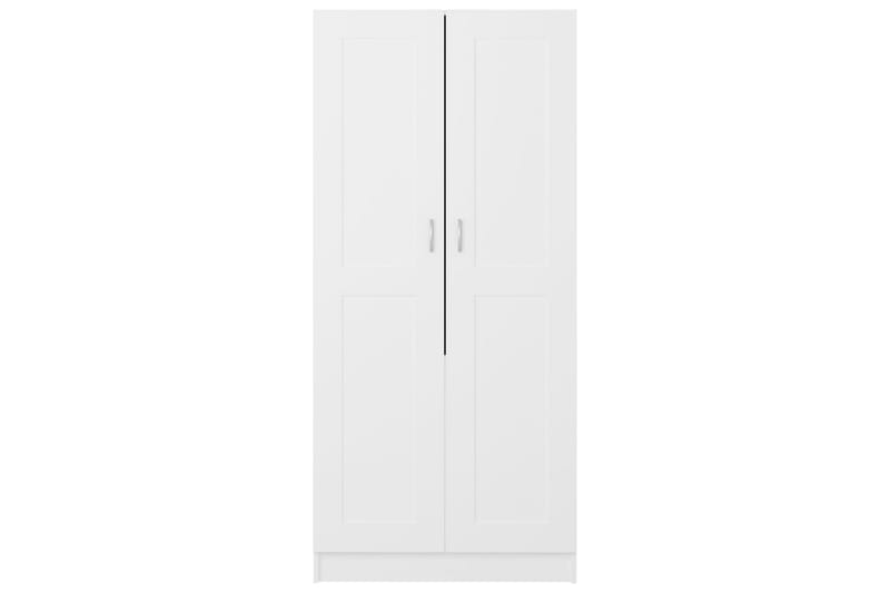 Garderobe hvit 82,5x51,5x180 cm sponplate - Hvit - Oppbevaring - Klesoppbevaring - Garderober & garderobesystem