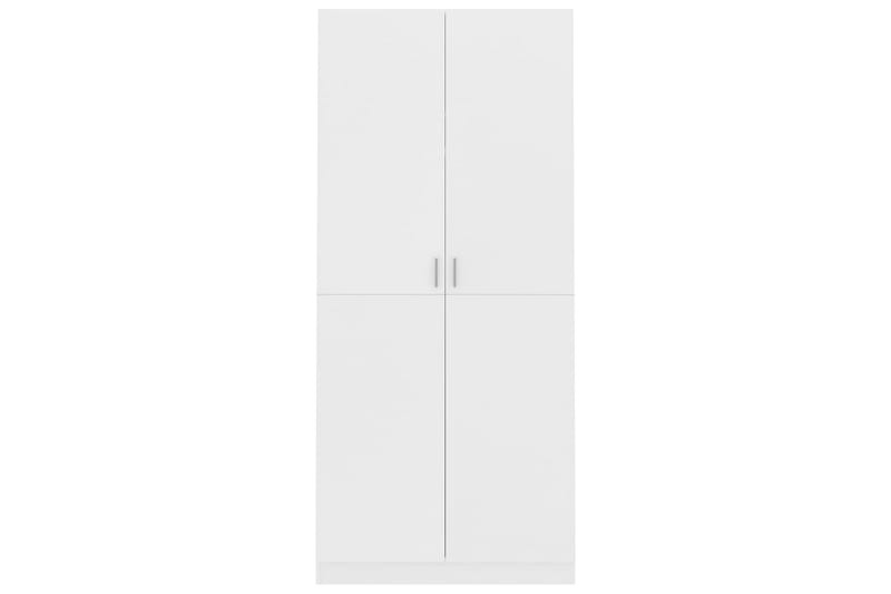 Garderobe hvit 90x52x200 cm sponplate - Oppbevaring - Klesoppbevaring - Garderober & garderobesystem