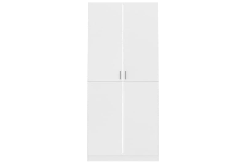 Garderobe hvit 90x52x200 cm sponplate - Garderobeskap & klesskap - Garderober & garderobesystem