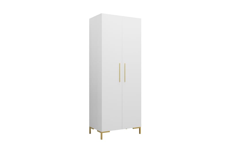 Garderobe - Hvit|Gull - Oppbevaring - Klesoppbevaring - Garderober & garderobesystem