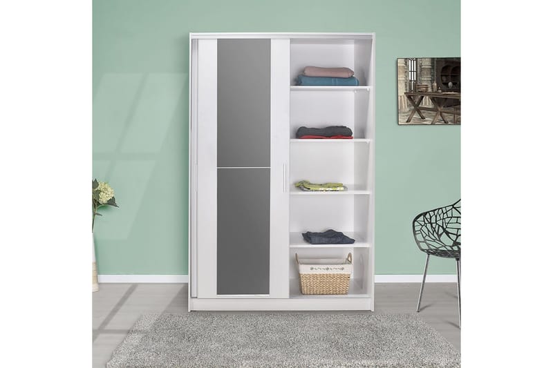 Garderobe Jovel Hvit - Hvit - Oppbevaring - Klesoppbevaring - Garderober & garderobesystem