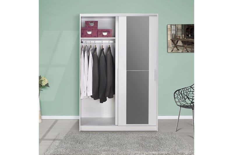 Garderobe Jovel Hvit - Hvit - Oppbevaring - Klesoppbevaring - Garderober & garderobesystem
