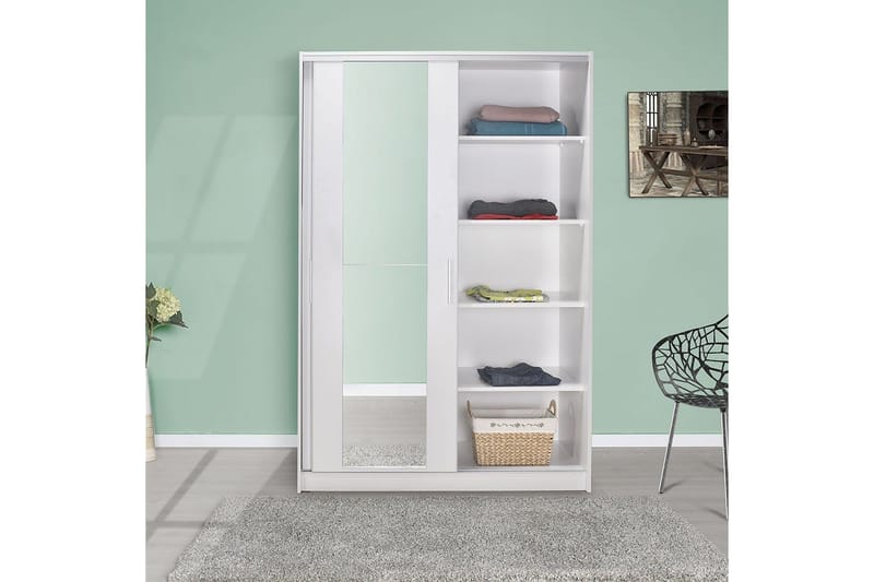 Garderobe Jovel Hvit - Hvit - Oppbevaring - Klesoppbevaring - Garderober & garderobesystem