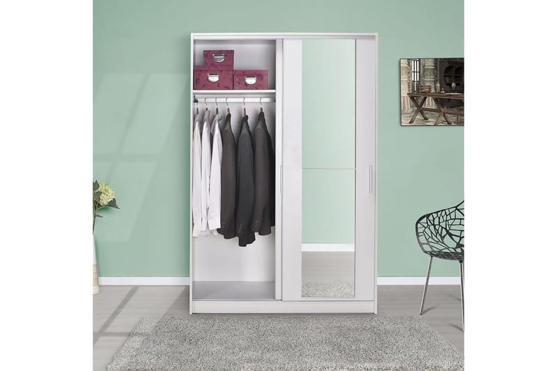 Garderobe Jovel Hvit - Hvit - Oppbevaring - Klesoppbevaring - Garderober & garderobesystem