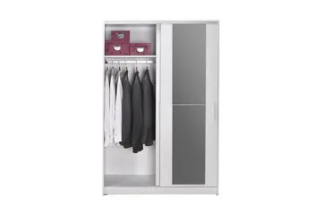 Garderobe Jovel Hvit - Hvit - Oppbevaring - Klesoppbevaring - Garderober & garderobesystem