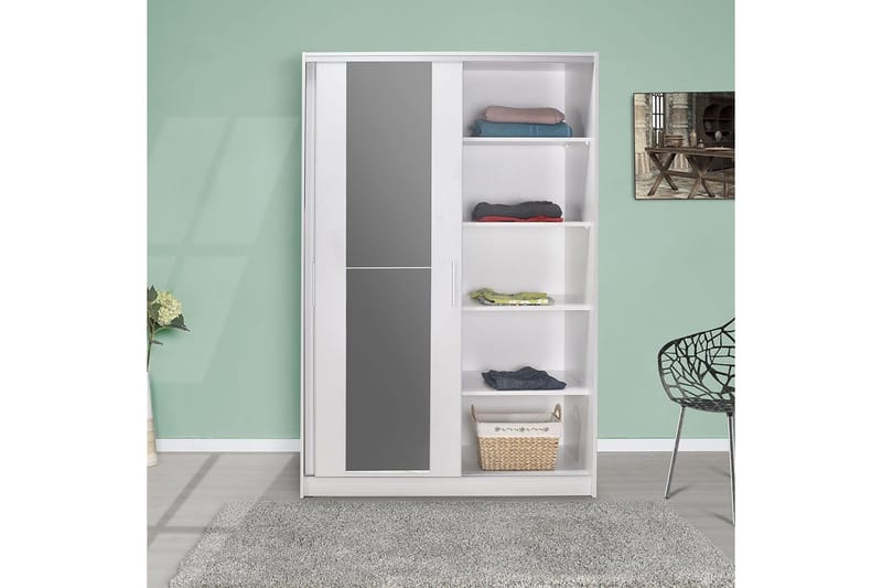 Garderobe Jovel Hvit - Hvit - Oppbevaring - Klesoppbevaring - Garderober & garderobesystem