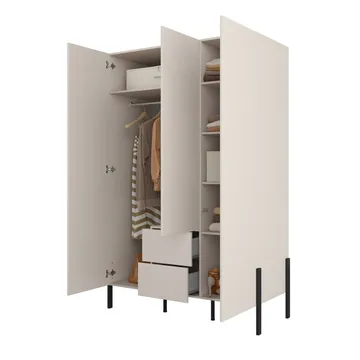 Garderobe Jukon S 3 dører med 2 skuffer - Oppbevaring - Klesoppbevaring - Garderober & garderobesystem