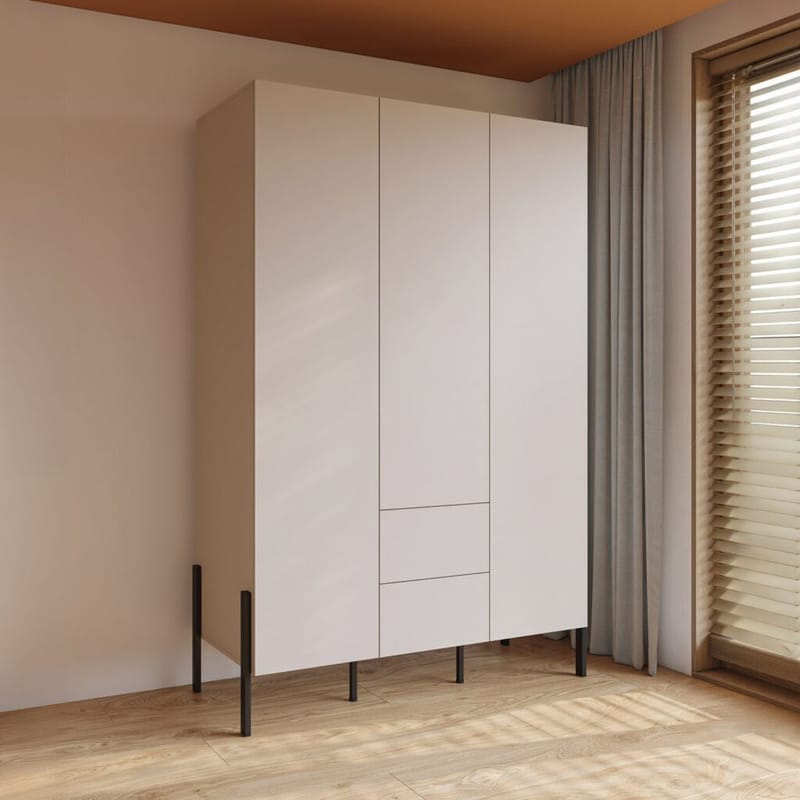 Garderobe Jukon S 3 dører med 2 skuffer - Oppbevaring - Klesoppbevaring - Garderober & garderobesystem