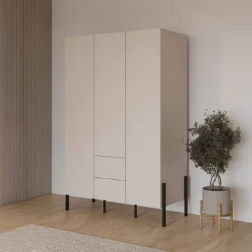 Garderobe Jukon S 3 dører med 2 skuffer - Oppbevaring - Klesoppbevaring - Garderober & garderobesystem