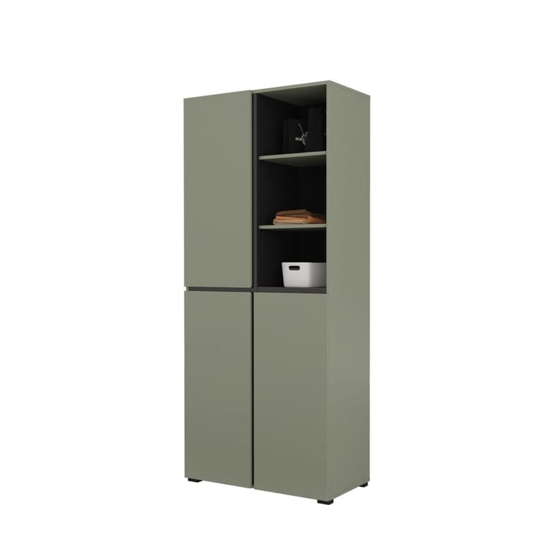 Garderobe Kors 3 dører - Grønn - Oppbevaring - Klesoppbevaring - Garderober & garderobesystem