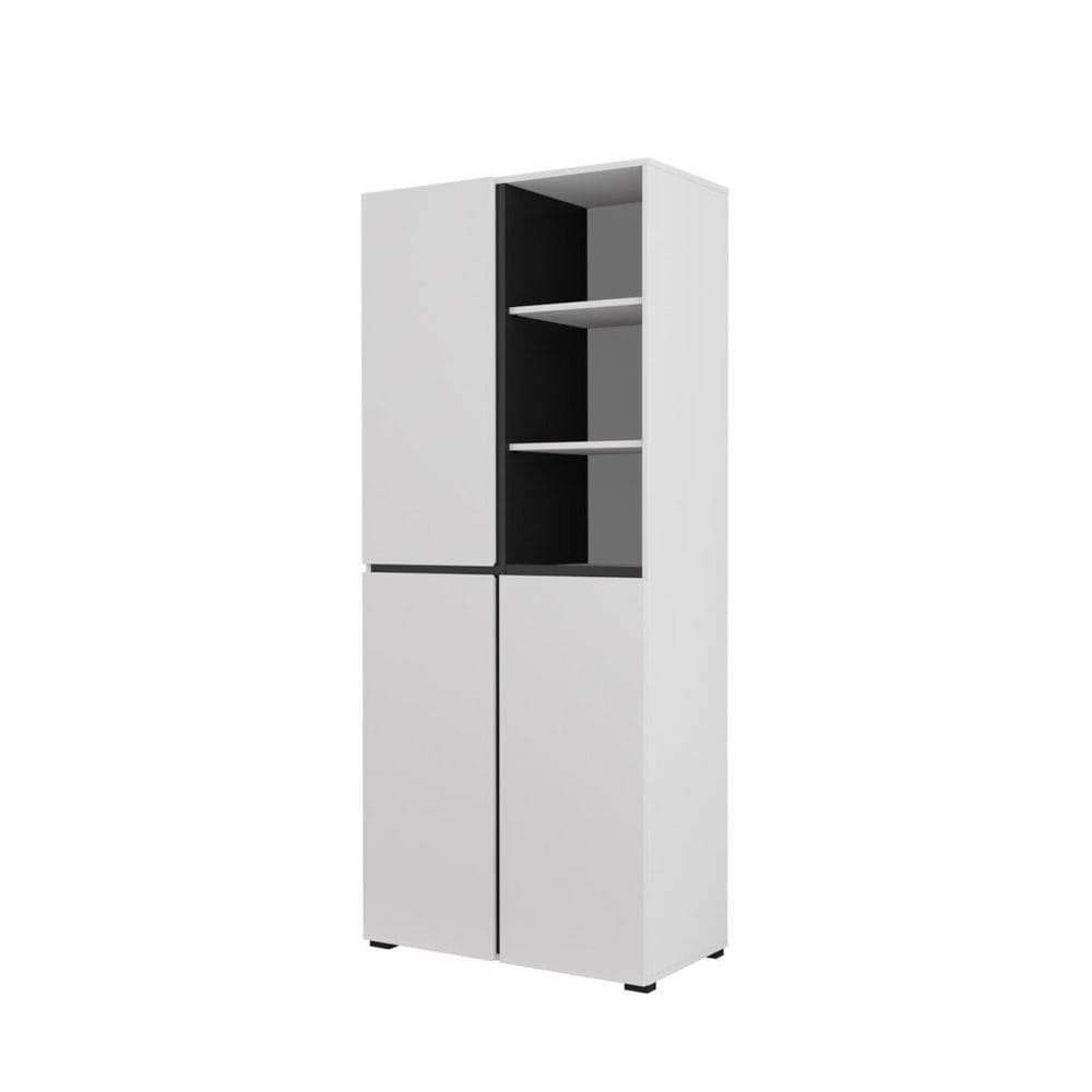 Garderobe Kors 3 dører - Hvit
