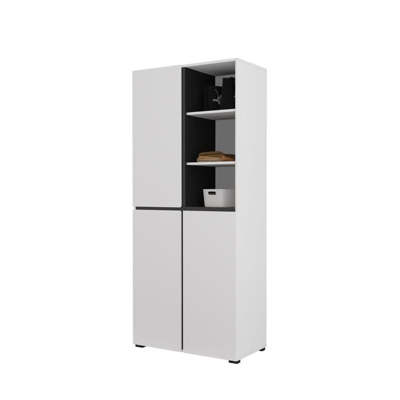 Garderobe Kors 3 dører - Hvit - Oppbevaring - Klesoppbevaring - Garderober & garderobesystem