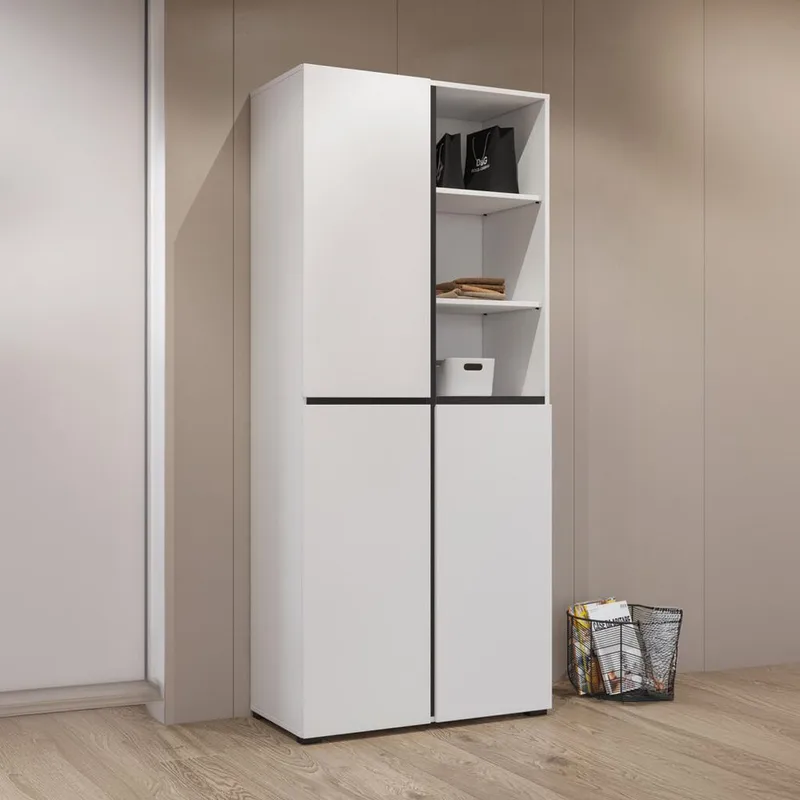 Garderobe Kors 3 dører - Hvit - Oppbevaring - Klesoppbevaring - Garderober & garderobesystem