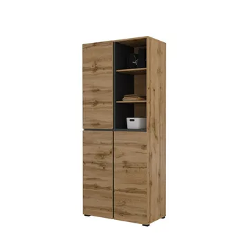 Garderobe Kors 3 dører - Wotan eik - Oppbevaring - Klesoppbevaring - Garderober & garderobesystem