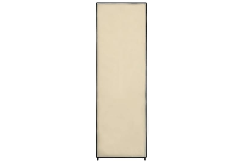 Garderobe kremhvit 87x49x159 cm stoff - Oppbevaring - Klesoppbevaring - Garderober & garderobesystem