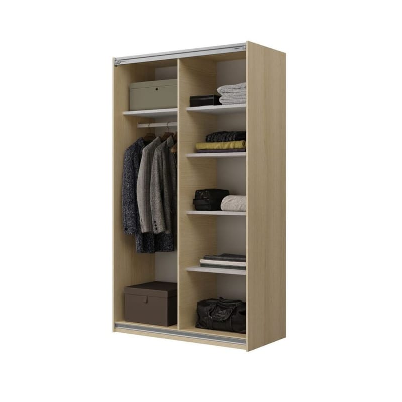 Garderobe Kube 2 skyvedør - Lindberg Eik - Oppbevaring - Klesoppbevaring - Garderober & garderobesystem