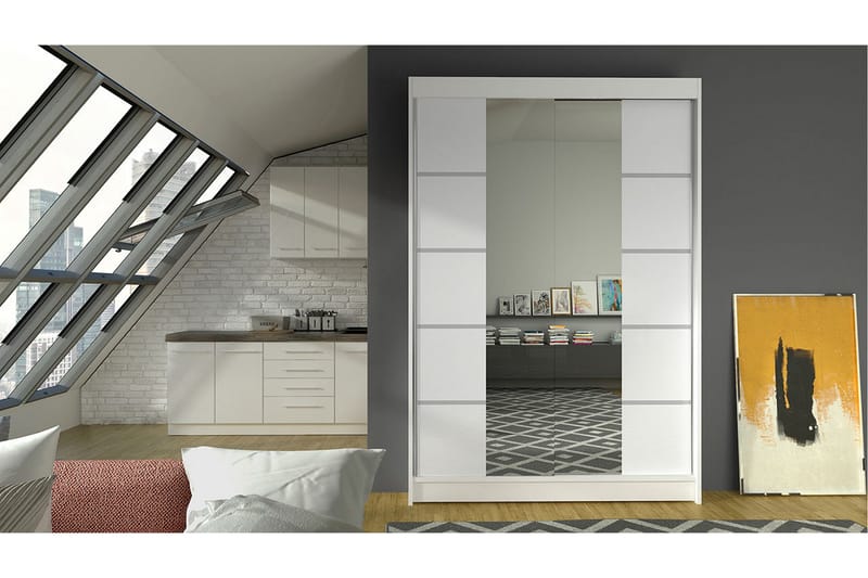 Garderobe Lino - Hvit - Oppbevaring - Klesoppbevaring - Garderober & garderobesystem