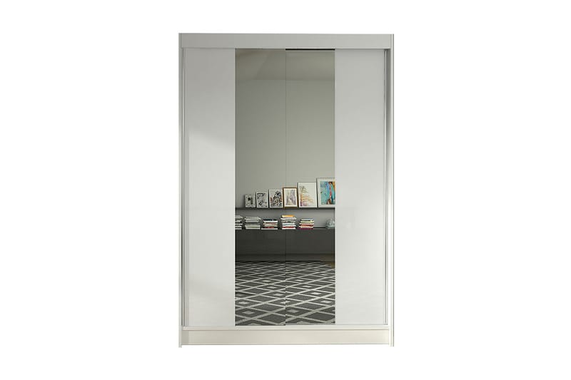 Garderobe Lino LED-belysning - Hvit - Oppbevaring - Klesoppbevaring - Garderober & garderobesystem