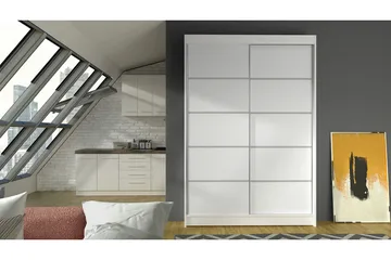 Garderobe Lino LED-belysning - Hvit - Oppbevaring - Klesoppbevaring - Garderober & garderobesystem - Garderobeskap & klesskap