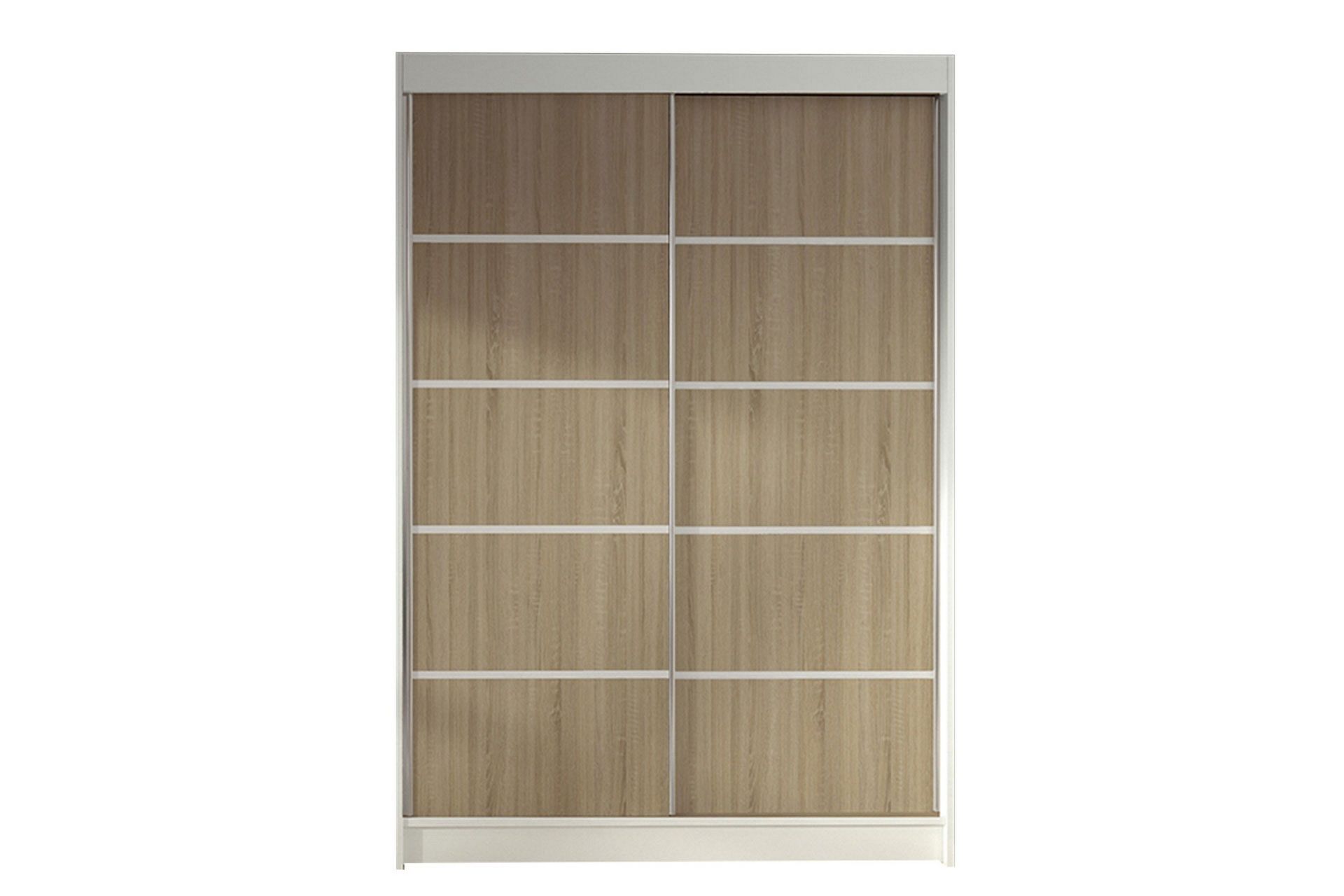 Garderobe Lino LED-belysning - Hvit/Eik