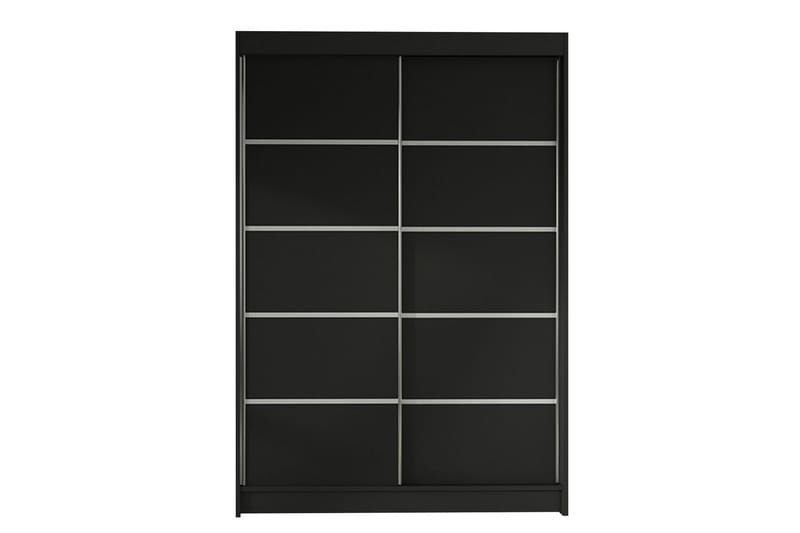 Garderobe Lino LED-belysning - Svart - Oppbevaring - Klesoppbevaring - Garderober & garderobesystem