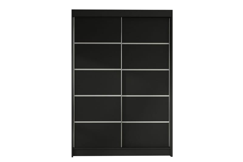 Garderobe Lino LED-belysning - Svart - Oppbevaring - Klesoppbevaring - Garderober & garderobesystem - Garderobeskap & klesskap