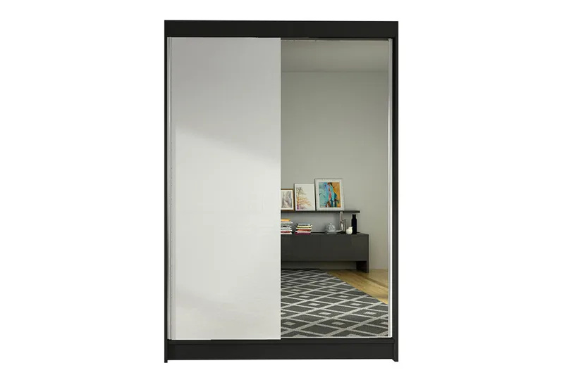 Garderobe Lino LED-belysning - Svart/Hvit - Oppbevaring - Klesoppbevaring - Garderober & garderobesystem