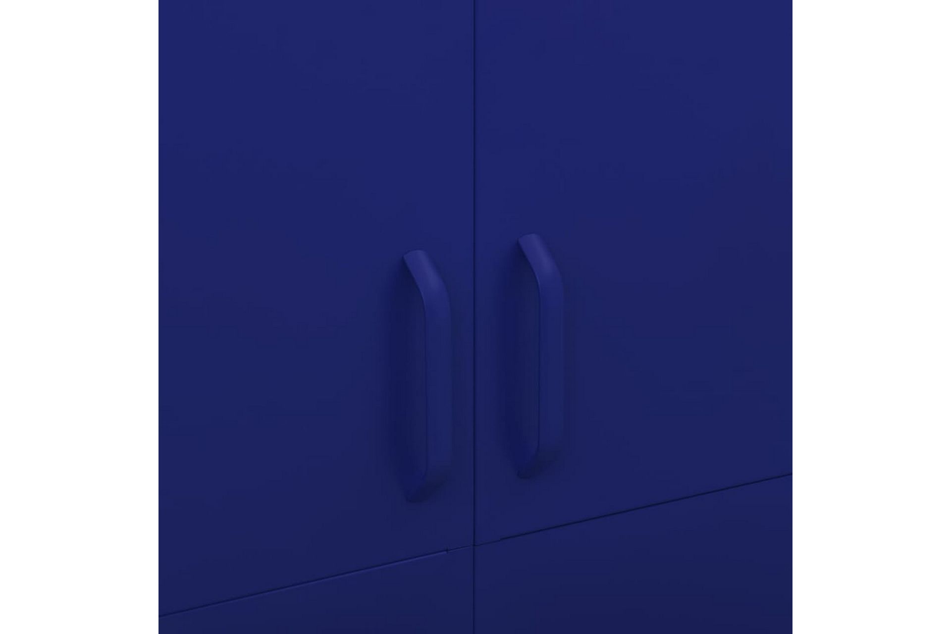 Garderobe marineblå 90x50x180 cm stål - Blå - Oppbevaring - Klesoppbevaring - Garderober & garderobesystem