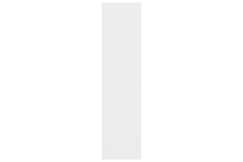 Garderobe med skuffer høyglans hvit 50x50x200 cm sponplate - Hvit - Oppbevaring - Klesoppbevaring - Garderober & garderobesystem