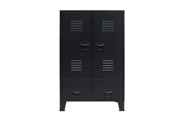 Garderobe metall industriell stil 67x35x107 cm svart - Oppbevaring - Klesoppbevaring - Garderober & garderobesystem