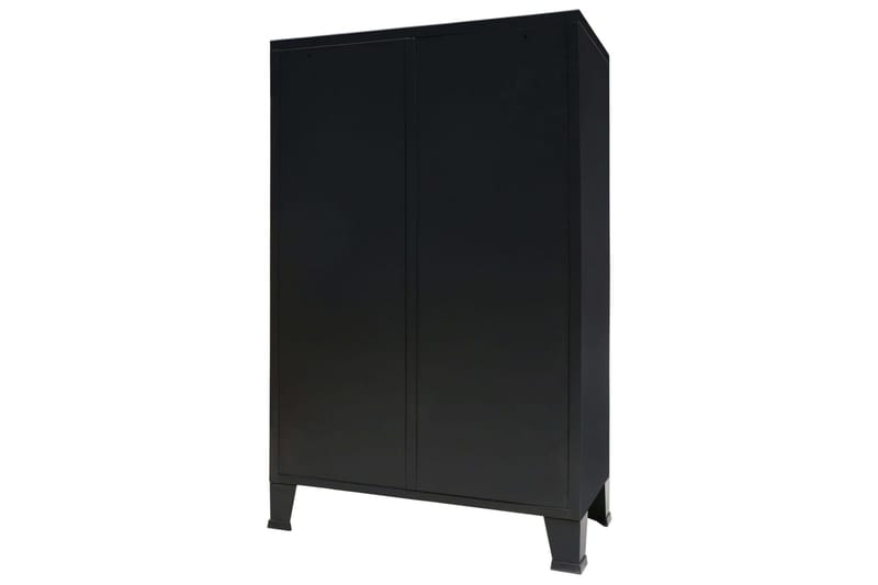 Garderobe metall industriell stil 67x35x107 cm svart - Oppbevaring - Klesoppbevaring - Garderober & garderobesystem