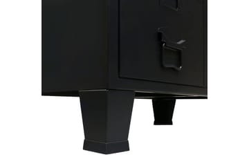 Garderobe metall industriell stil 67x35x107 cm svart - Oppbevaring - Klesoppbevaring - Garderober & garderobesystem