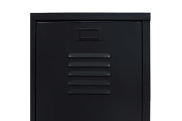 Garderobe metall industriell stil 67x35x107 cm svart - Oppbevaring - Klesoppbevaring - Garderober & garderobesystem