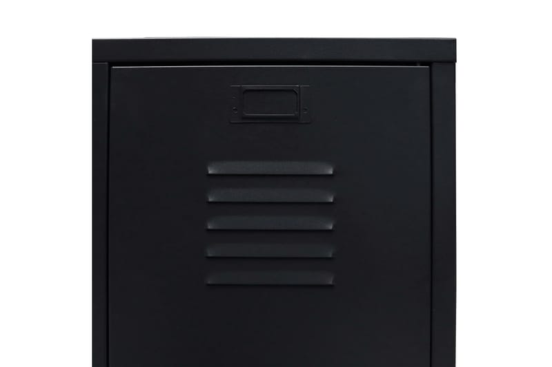 Garderobe metall industriell stil 67x35x107 cm svart - Oppbevaring - Klesoppbevaring - Garderober & garderobesystem